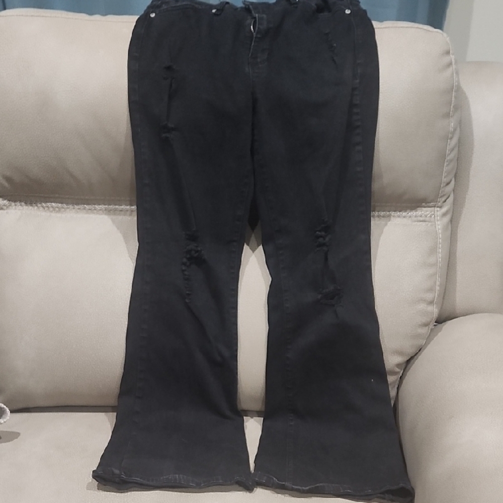 Almost Famous Dark Flare Jeans Size 11
